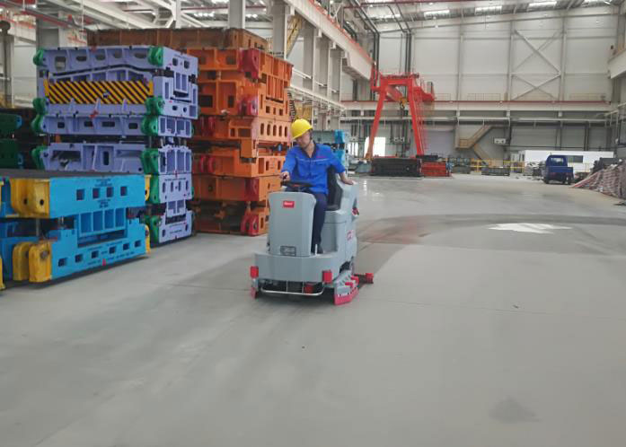 皓瑞潔洗地機助力工廠車間清潔